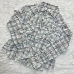 Levi’s チェックシャツ M コットン100% 長袖 ウエスタンシャツ