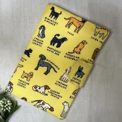 犬柄　マルチケース　フレンチブルドッグ（イエロー）