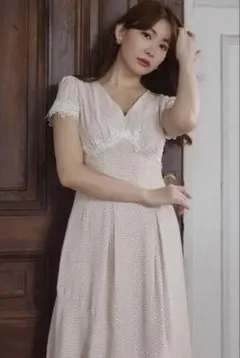 Herlipto Polka-Dot Lace-Trim Dress 正規品 - メルカリ