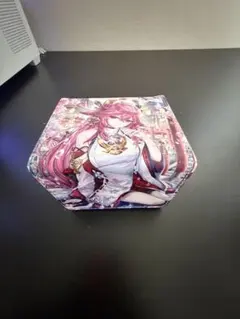 遊戯王 剣の御巫ハレ＆鏡の御巫 レザーデッキケース - メルカリ