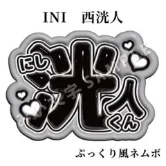 【匿名配送】西洸人 INI ぷっくりネームボード ファンサうちわ文字 300