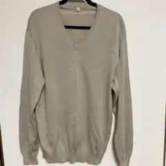ユニクロ　Ｖネックセーター　メンズ　XL ベージュ