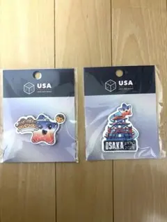 万博　エキスポ　expo アメリカ館　マグネット　バッジ　ミャクミャク　スパーク