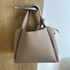 【美品】ベージュ ハンドバッグ