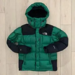 Sノースフェイスサミット700グリーンブラック緑黒ダウンジャケットパーカ