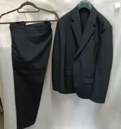 【極美品】 ユニクロ 感動ジャケット 感動パンツ セットアップ ネイビー