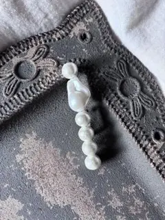 コットンパール☆ブローチ☆セレモニー☆軽い