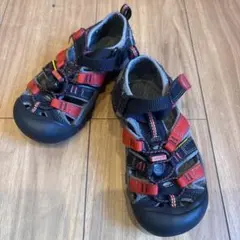 KEEN キッズサンダル ニューポート　エイチツー ブラック/レッド