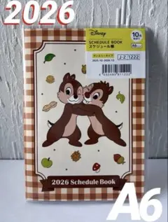2026 スケジュール帳 A6 Disneyチップ❤️デール【新品未使用】のサムネイル