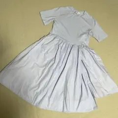 COS 水色シャツワンピース 半袖