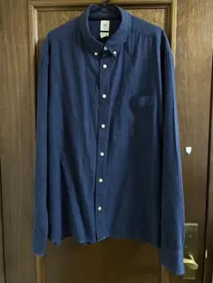 H&M レギュラーフィットシャツ ネイビー XL