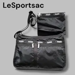 LeSportsacレスポートサック✨デラックスエブリデイ ショルダー 春旅 黒