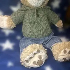 ハンドメイド コスチューム ダッフィー セーター　＆　パンツ 手編み　グリーン