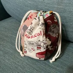 猫ちゃん柄 巾着袋 ハンドメイド