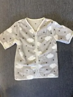 値下【美品】雲と星柄フリース袖付きスリーパー　≪対象年齢≫約3ヶ月～3才頃まで