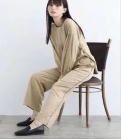 INDIVI パンツ 【洗える】サテンストレートパンツのサムネイル
