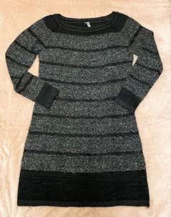 INDIVI 黒ニットワンピース