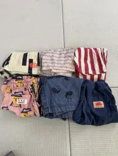 MARKEY'S ハーフパンツ120 赤ストライプのみ110