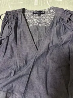 ユニクロ　イネス、ド、ラ、フレサンジュ　薄手デニムラップドレス　レディースL