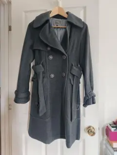 グレー ダブルブレスト チェスターコート S