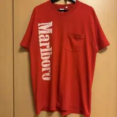 XL マルボロ シングルステッチ ヴィンテージ ポケTシャツ 企業 アート