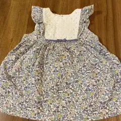 bebe starter 花柄フリル袖ワンピース