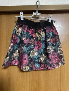 多色花柄 スカート ミニ　①