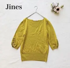 Jines ZARA UNIQLO Vネック 五分袖 きれいめ　ニット　半袖のサムネイル