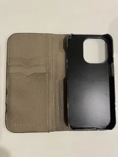 BONAVENTURA iPhone15Pro手帳型ケース　エトープ×グレージュ