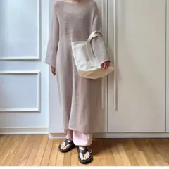 Bed&Breakfast Cotton Mesh Dress ワンピースのサムネイル