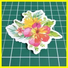 防水ステッカー　B226　防水シール　花　デコレーション　2枚目以降100円