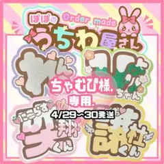 うちわ文字　団扇屋さん　文字パネル　オーダー　ネームボード