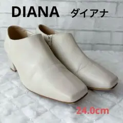 DIANAダイアナ　パンプス　ブーティ　アイボリー 24.0cm