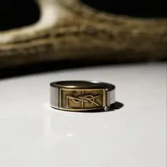 K14×シルバー インディアンジュエリー ホピ リング ベアクロー 13号 K14×シルバー インディアンジュエリー ホピ リング ベアクロー 13号