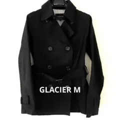 GLACIER ブラック トレンチコート M