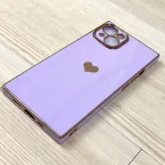 【新品未使用】 可愛いハート　ピンクと金色のiPhone14 ケース