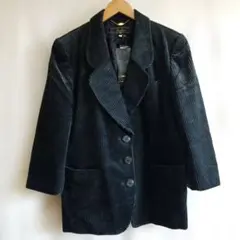 Leilian 新品未使用　太コールテン　テーラージャケット　グリーン系　11