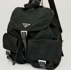 【美品】　PRADA リュック　ブラック ナイロン　バックパック　リュック　黒