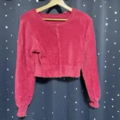 マーキュリーデュオ 24AW ミニシャギーロングスリーブニットカーディガン