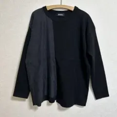 ZUCCA ブラック アシンメトリーロンT長袖TシャツMのサムネイル