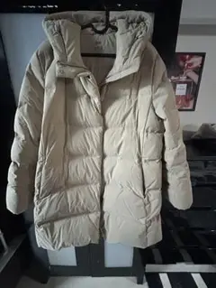 UNIQLO フード付きダウンジャケット 3XL ベージュ