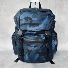 COACH レンジャー バックパック カモフラ ダブルポケット PVC レザー 