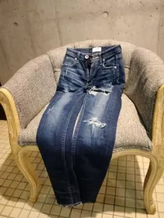 限定1点　超人気　GYDA ダメージ加工 スキニーデニム　送料無料24H内発送