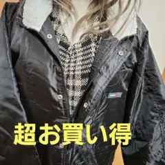 【大特価】【DOUBLE－BREAK】冬長ジャンバー　男女兼用フード付き【黒】