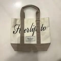 Herlipto Canvas Mini Tote トート ルミネ black - メルカリ