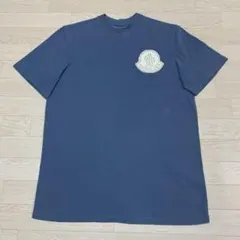 最新〔極美品〕モンクレール ロゴ ネイビー Tシャツ M 国内正規品 