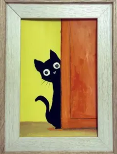 マンチカン 猫 絵画 原画 - メルカリ