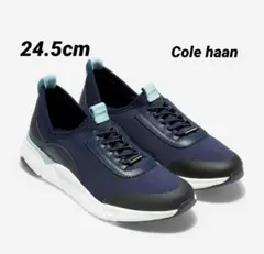 コールハーン グランドスポーツ スニーカー 24.5 紺色 Cole haan
