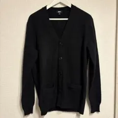 UNIQLO ラムウール　ブラック カーディガン Lサイズ