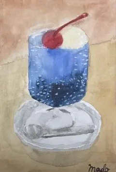 アクリル画 クリームソーダ - メルカリ